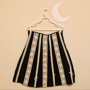 🌙 Anthropologie Odille Lace & Cotton Skirt